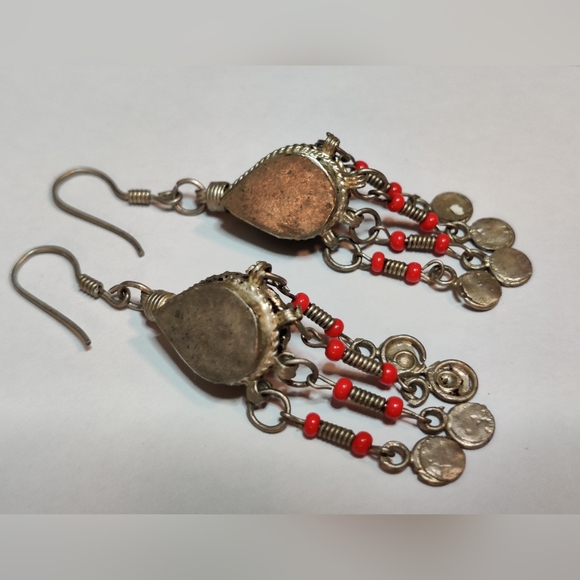 Vintage Moroccan Berber Dangling Earrings - Picture 5 of 16